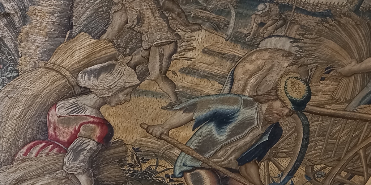 Details of the September–October tapestry, part of the Twelve Month Series