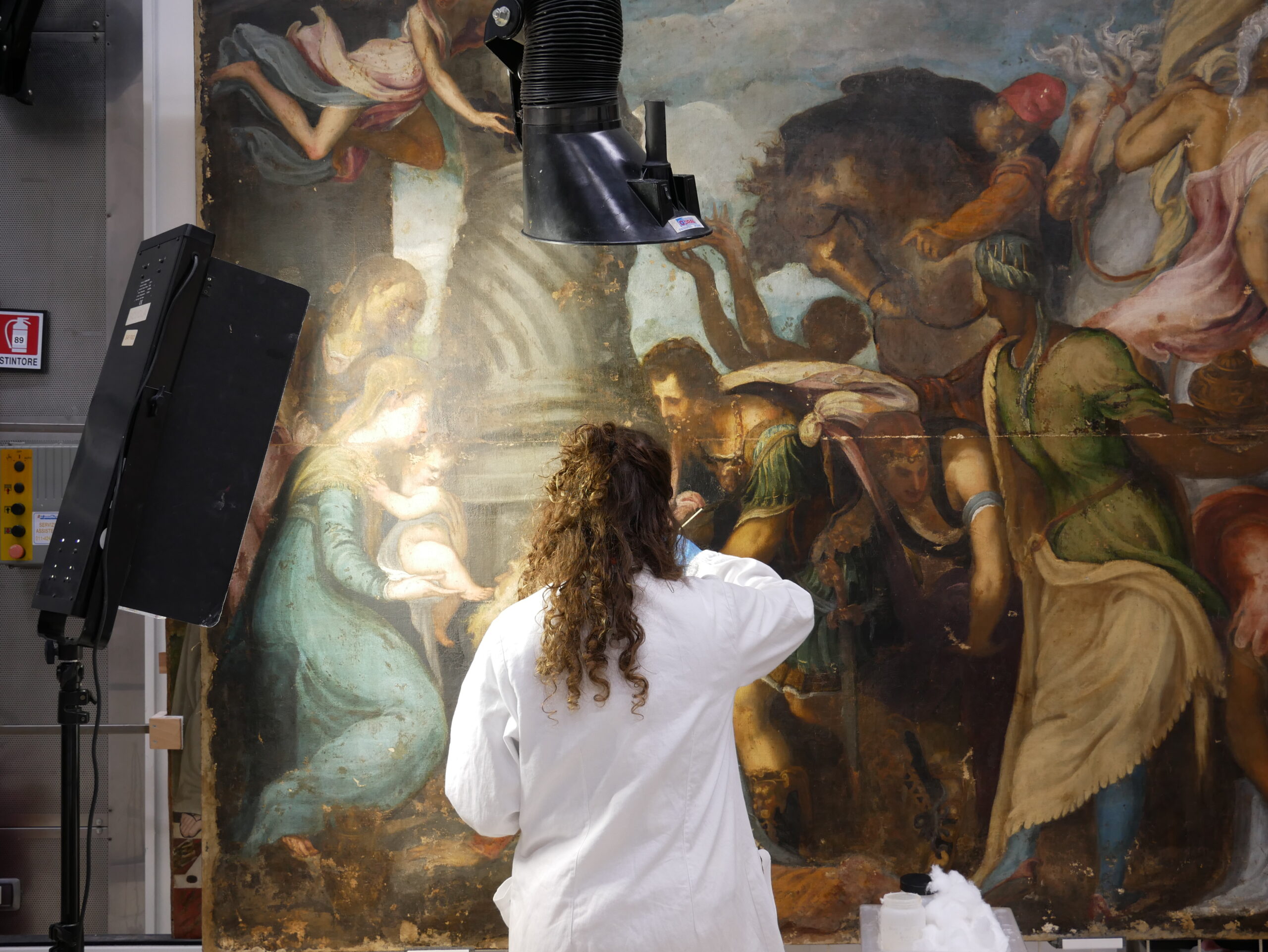 Milano_Pinacoteca Ambrosiana_Andrea Schiavone_L'adorazione dei Magi_2023_TE_corso di laurea_restauro_0007